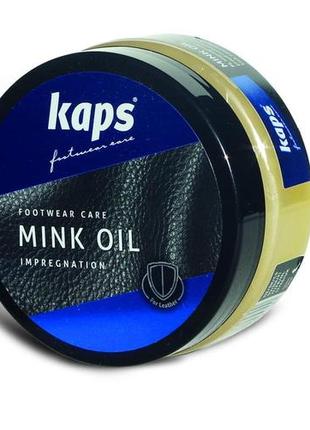 Норковый жир для обуви kaps mink oil 100 ml