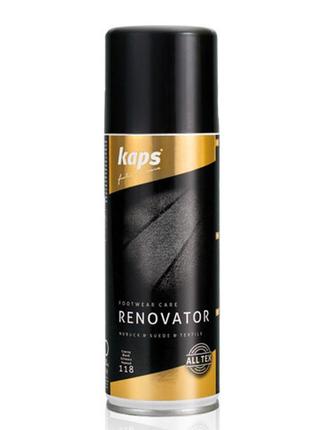 Спрей краска для замшы и нубука kaps renovator 200 ml1 фото