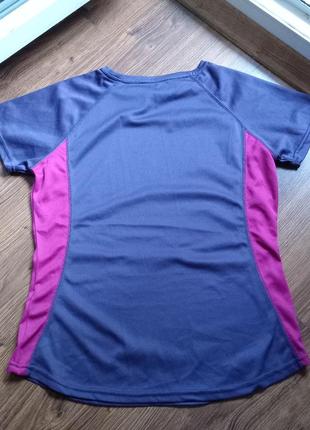 Спортивная розовая фиолетовая женская футболка outdoor3 фото