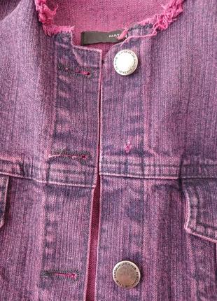 Джинслва курточка,фіолетова джинсовка3 фото