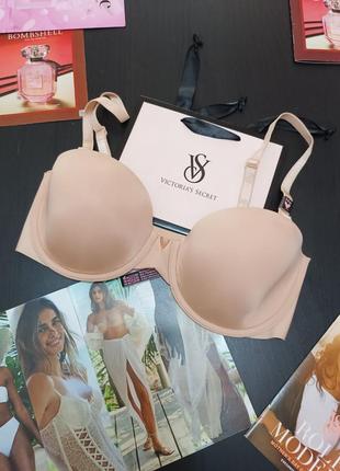 Гладкий бюстгальтер multiway без шлеєк преміум 34d 36d 75д 80d оригінал victoria's secret виктория сикрет вікторія сікрет3 фото