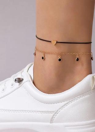 Женский браслет на ногу