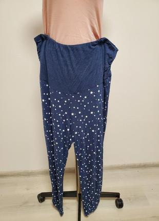 Хорошие брендовые трикотажные вискозные брюки пижама большого размера