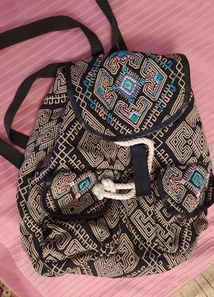 👍👍👍фірмови індійський рюкзак етно тканий вишивка1 фото
