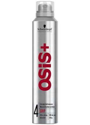 Мус для волосся schwarzkopf professional osis grip сверхсильної фіксації 200 мл1 фото