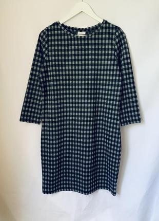 Платье прямого кроя до колена в клетку infinity