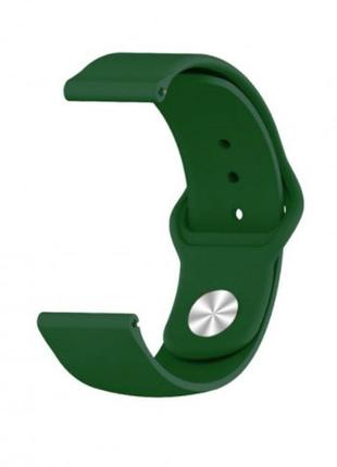 Ремешок для часов универсальный силиконовый 20мм зеленый bewatch (1010306)