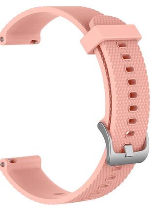 Классический силиконовый  ремешок 20мм  для  часов bewatch gt |  длинный ремешок для часов светло-розовый