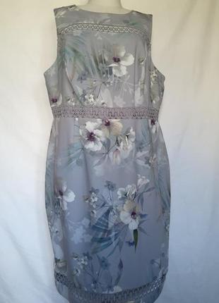 Женское летнее нарядное платье с кружевом,1 фото