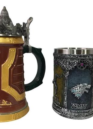 Подарочный набор кружка game of thrones house lannister и игра престолов game of thrones winter coming