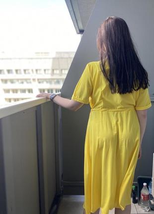 Платье желтое лимонное4 фото