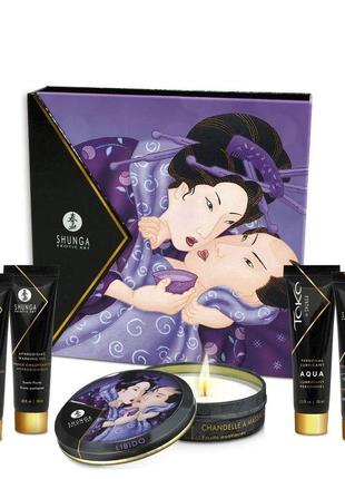 Подарочный набор shunga geishas secrets - exotic fruits: для шикарной ночи вдвоем feromon