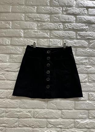 Юбка zara s под замш