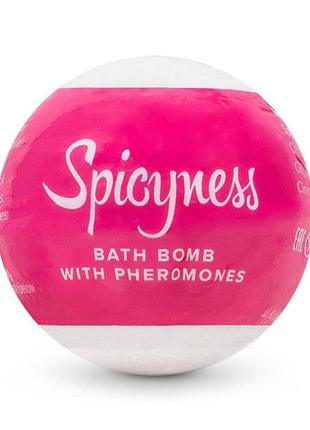 Бомбочки для ванни obsessive bath bomb with pheromones spicy рожевий feromon