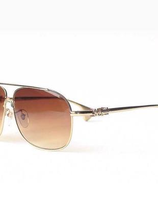 Окуляри chrome hearts ss dk hand gold brown