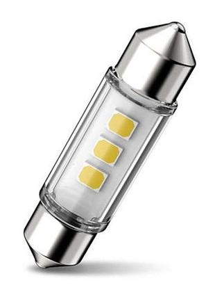 Автолампа c5w ultinon pro6000 led 12v 1w sv8,5 - блистер 1шт, (11854wu60x1)2 фото