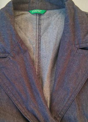 Новий якісний джинсовий піджак benetton оверсайз