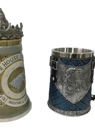 Подарочный набор кружка game of thrones house stark игра престолов дом старков и king in the north король