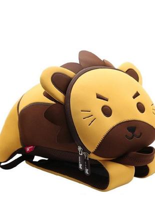 Маленький рюкзак в виде львёнка для деток от 1,5 до 4 лет nohoo арт. nh053