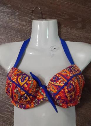 Брендовий стильний верх купальника р.34 d від pour moi ,кісточки , поролон