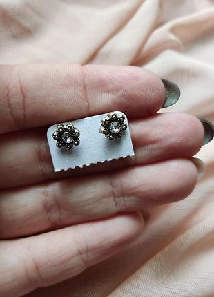 Серьги цветочки