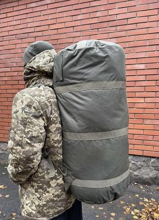 Баул армійський олива, сумка баул армійський 110 л, тактичний баул, тактичний баул-рюкзак олива6 фото