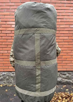 Баул армійський олива, сумка баул армійський 110 л, тактичний баул, тактичний баул-рюкзак олива3 фото