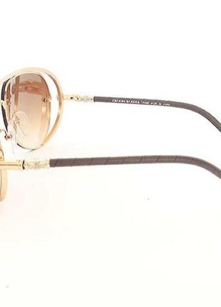 Очки chrome hearts jewel box 1 gold brown2 фото