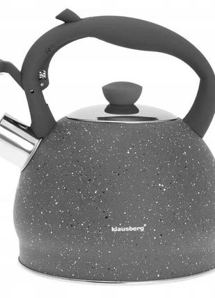 Чайник з свистком klausberg kb-7321 2,0 л.2 фото