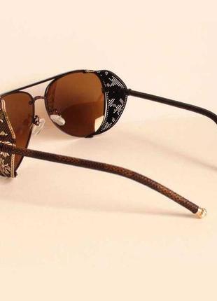 Очки chrome hearts hd science 1506 brown3 фото