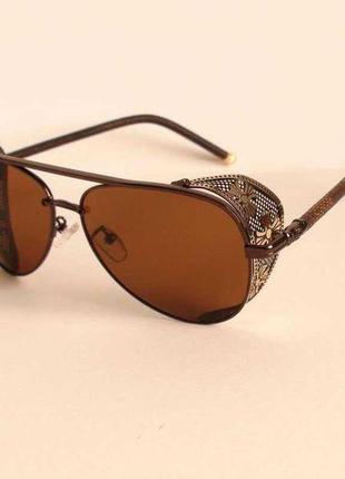 Очки chrome hearts hd science 1506 brown