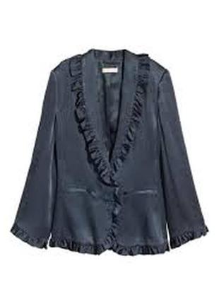 Новый брючный костюм h&m принт натуральный шелковый костюм оверсайз3 фото