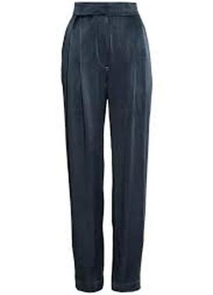 Новый брючный костюм h&m принт натуральный шелковый костюм оверсайз5 фото