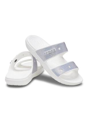 Классические блестящие сандалии crocs1 фото