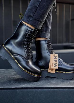 🔥dr. martens 1460 black🔥зимние женские ботинки/сапоги доктор мартинс зима/мех
