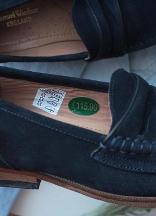 Стильные туфли лоферы samuel windsor из натуральной замши 42 р8 фото