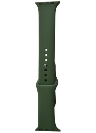 Силиконовый ремешок для apple watch 38mm / 40mm / 41mm (хаки)