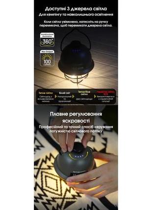 Nitecore lr40 2в1 - фонарь кемпинговый + power bank (usb type-c), армейский зеленый5 фото