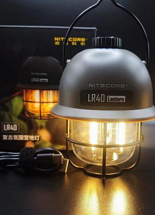Nitecore lr40 2в1 - фонарь кемпинговый + power bank (usb type-c), армейский зеленый3 фото