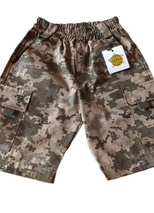 Дитячі камуфляжні шорти army kids ranger камуфляж піксель