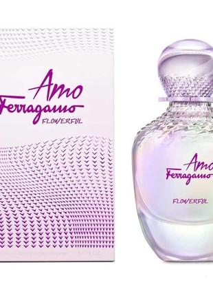 Salvatore ferragamo amo ferragamo flowerful туалетная вода (тестер) 100мл