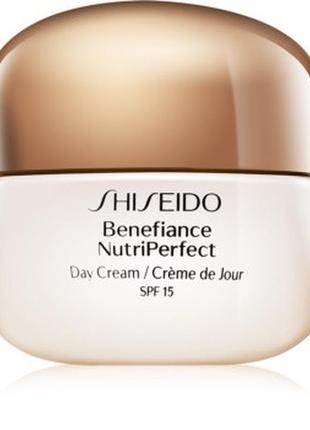 Shiseido shiseido benefiance nutri perfect day cream spf 15 крем денний крем для обличчя 50мл