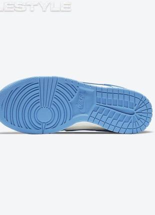 Nike sb dunk low white&blue4 фото