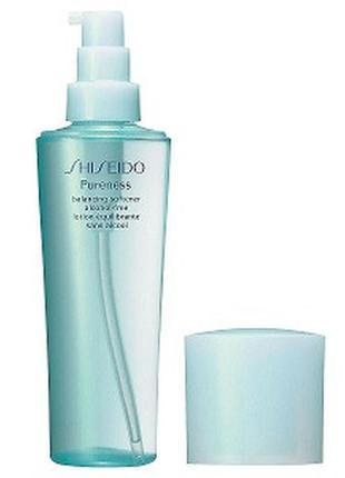 Shiseido shiseido pureness balancing softener alcohol-free лосьон для лица освежающий смягчающий без спирта1 фото