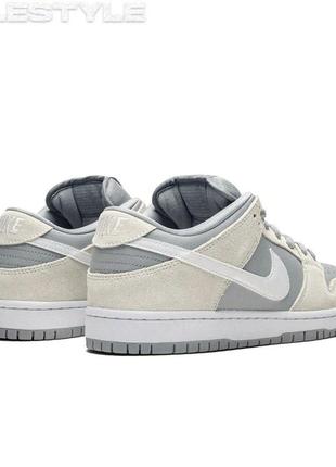 Nike sb dunk grey suede3 фото