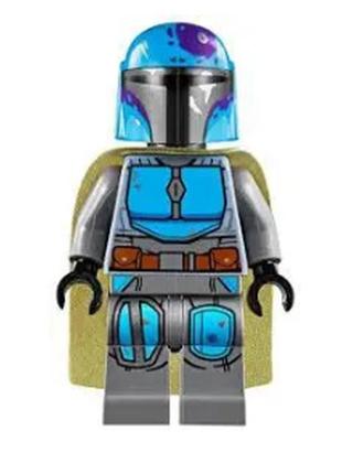 Лего фігурка зоряні війни/star wars — лего мініфігурка синій мандалорець
