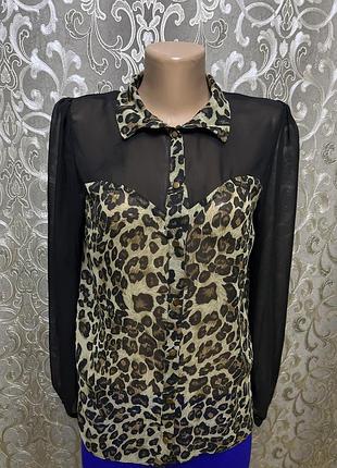 Блуза в 🐆 принт (можливий обмін)