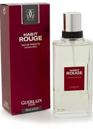 Guerlain habit rouge одеколон (тестер, вінтаж) 180мл