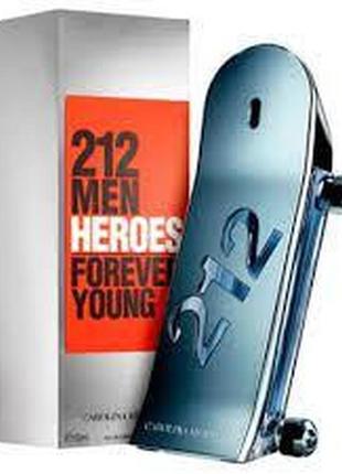 Carolina herrera 212 heroes forever young набор ( туалетная вода 90мл + гель для душа 100мл + миниатюра 10мл)