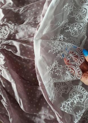 Вишивка мереживо-плаття бебі дов пишна спідниця крохмаль шикарний ліф лямки регулюються3 фото